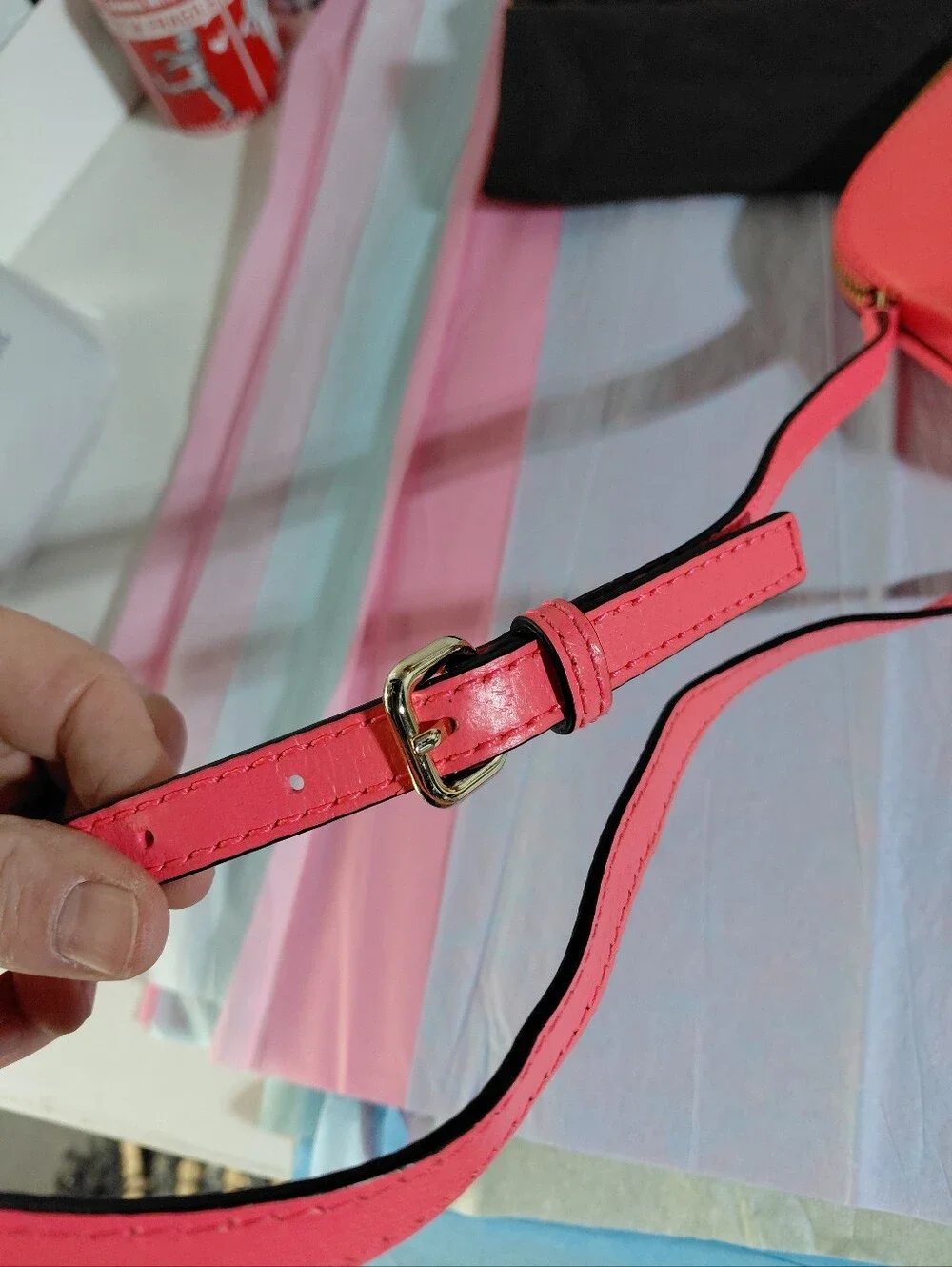 Kate Spade New York Hot Pink Wellesley Hanna Sweatheart Leather Bag NWOT